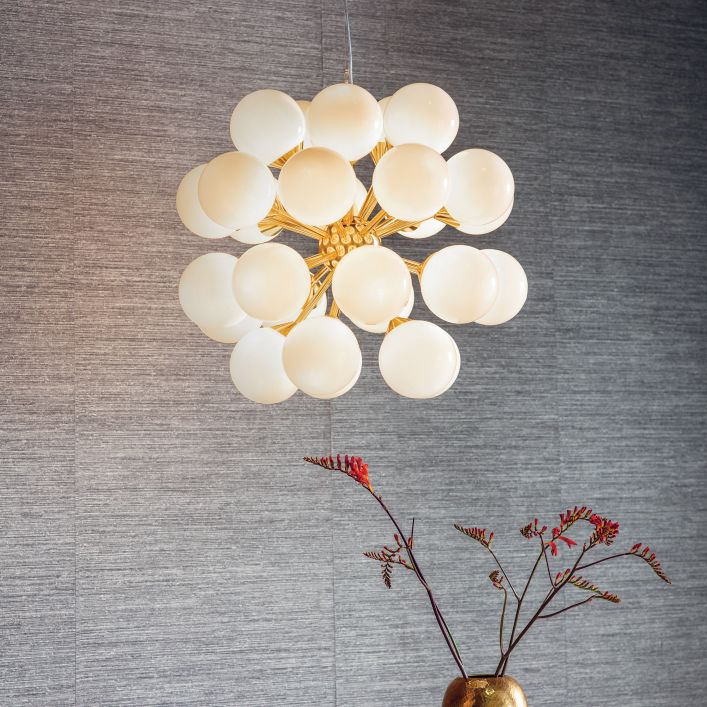 Oscar 28 Pendant Light Brushed Gold