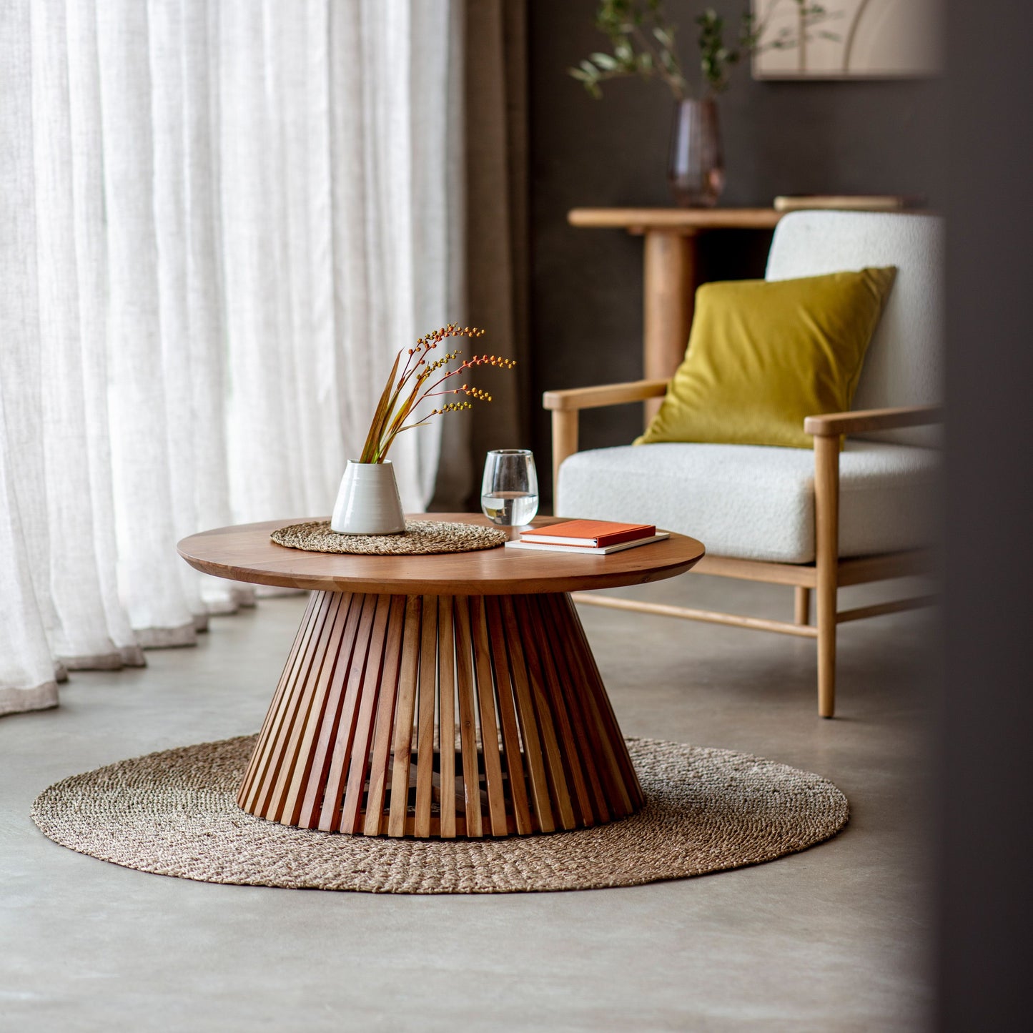 Brooke Slatted Coffee Table