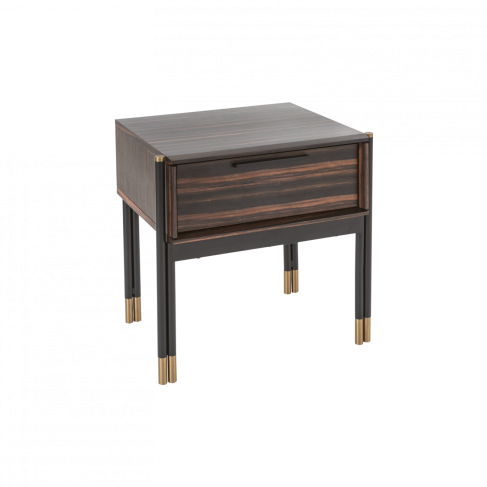 Bali Bedside Table Ebony