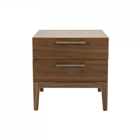 Calla 2 Drawer Bedside Walnut