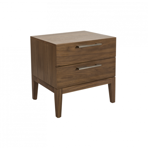 Calla 2 Drawer Bedside Walnut