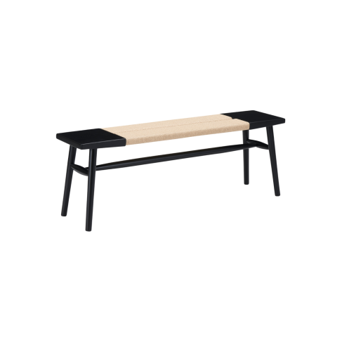 Elder Bench Black & Natural