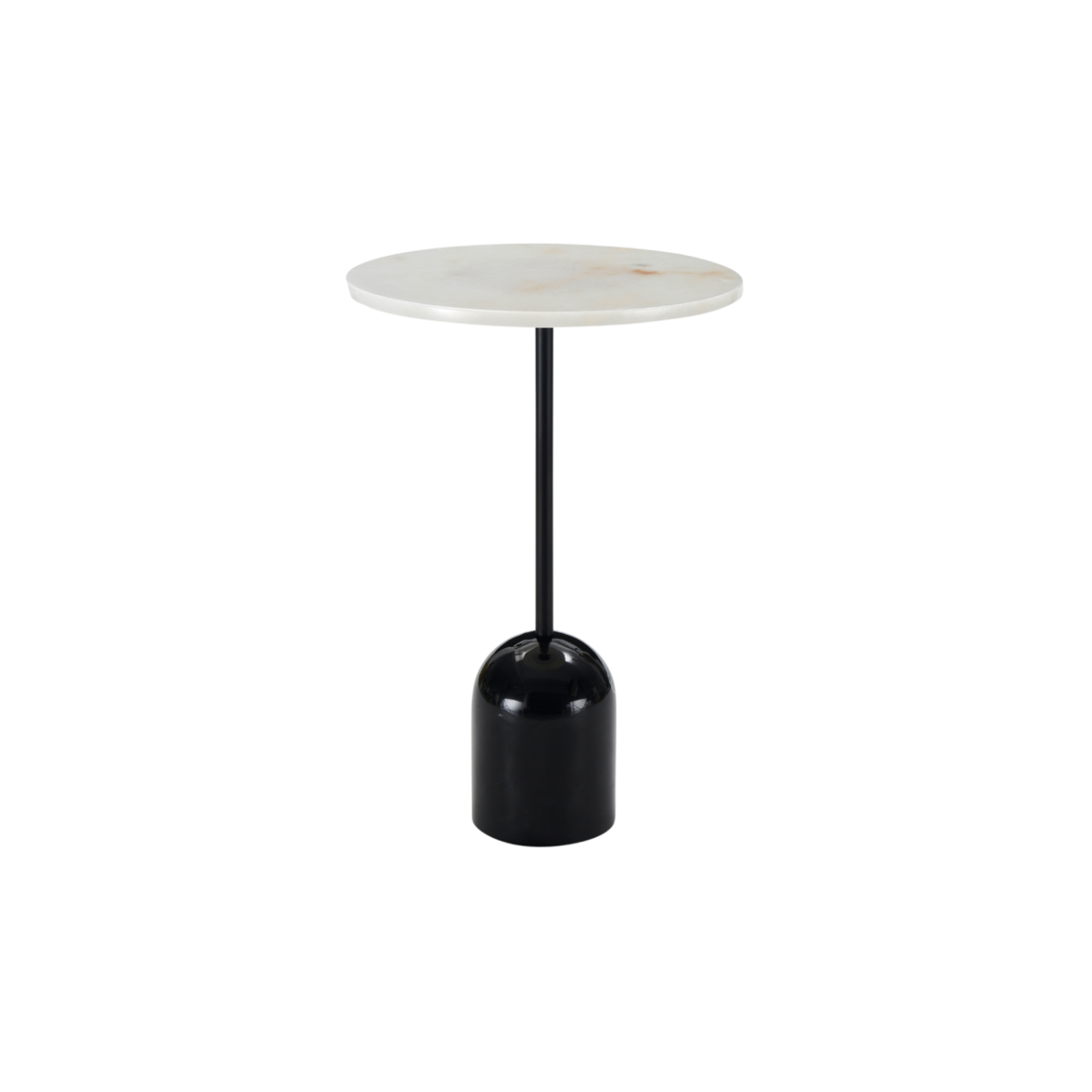 Thyme Lamp Table Black Marble & White Marble