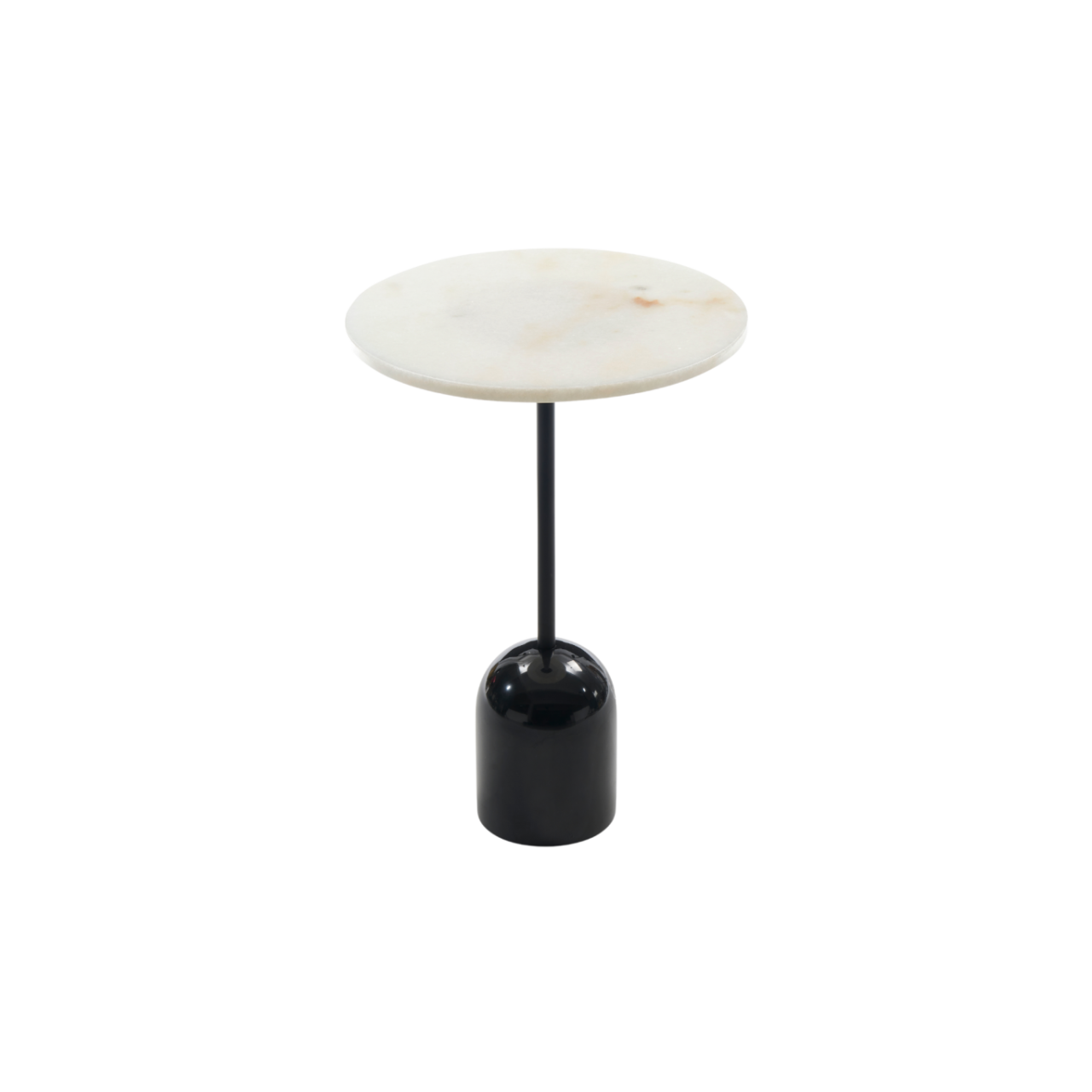 Thyme Lamp Table Black Marble & White Marble