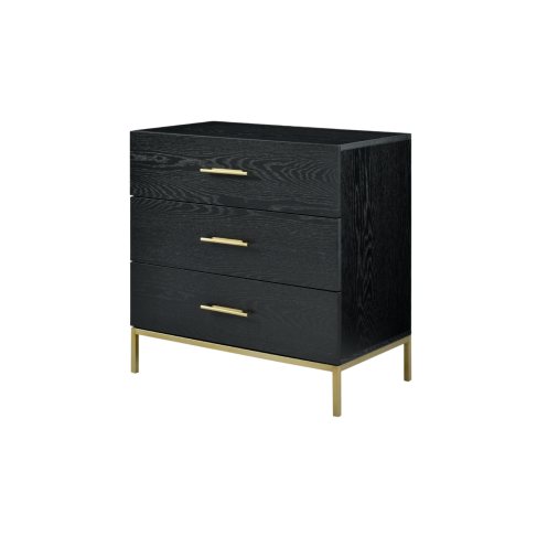 Tulip Drawer Chest Wenge (Black Stained Oak)