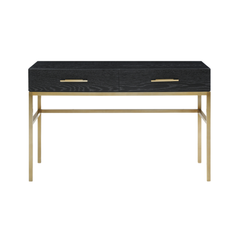 Tulip Dressing Table/Desk Wenge (Black Stained Oak)