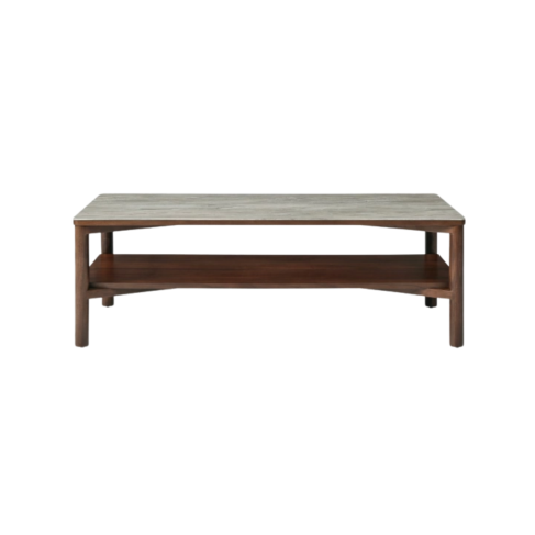 Willow Coffee Table With Shelf Timber Tobacco