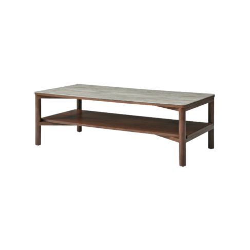 Willow Coffee Table With Shelf Timber Tobacco