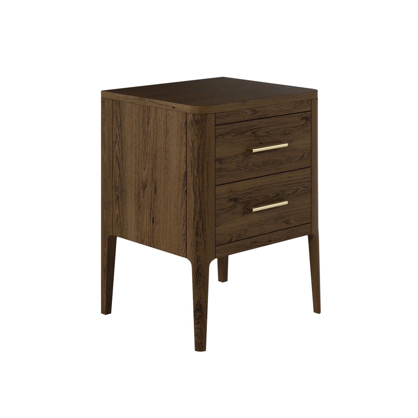 Abberley Bedside Table Brown Stained Solid Oak