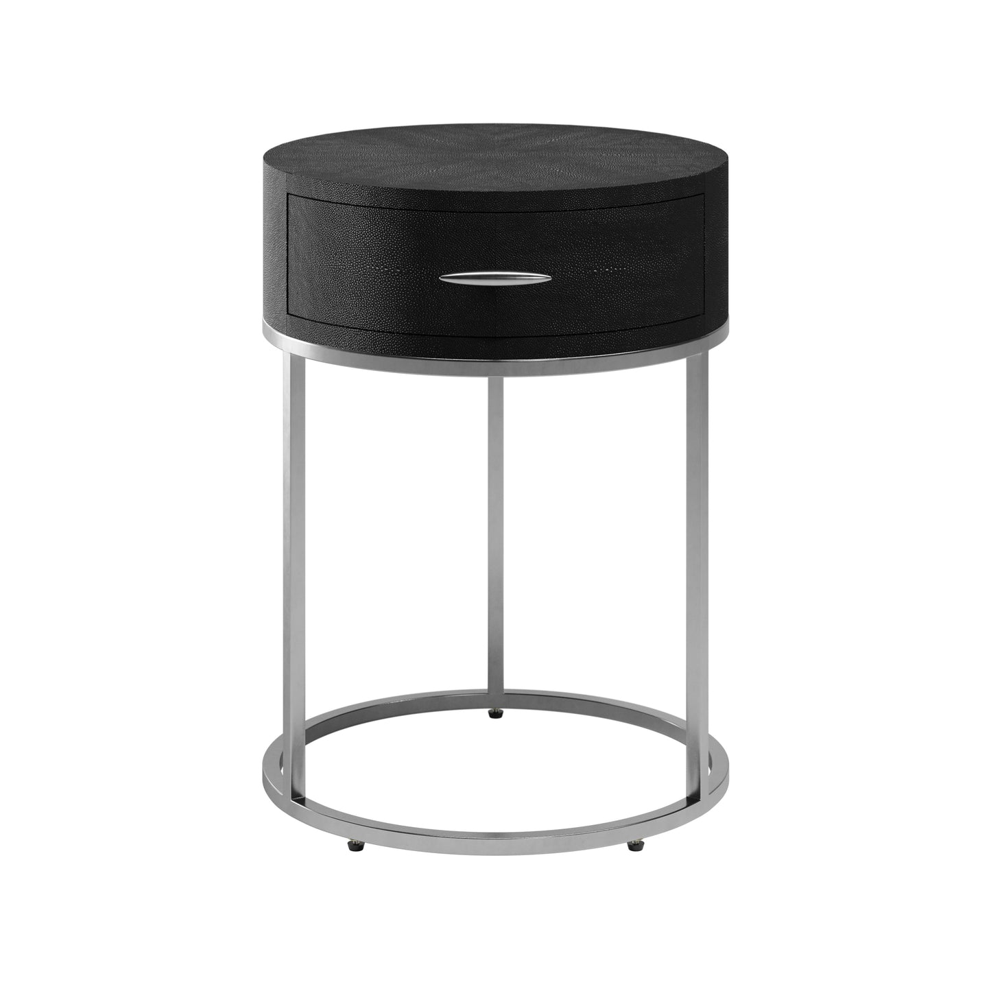 Hampton Bedside | Black Shagreen