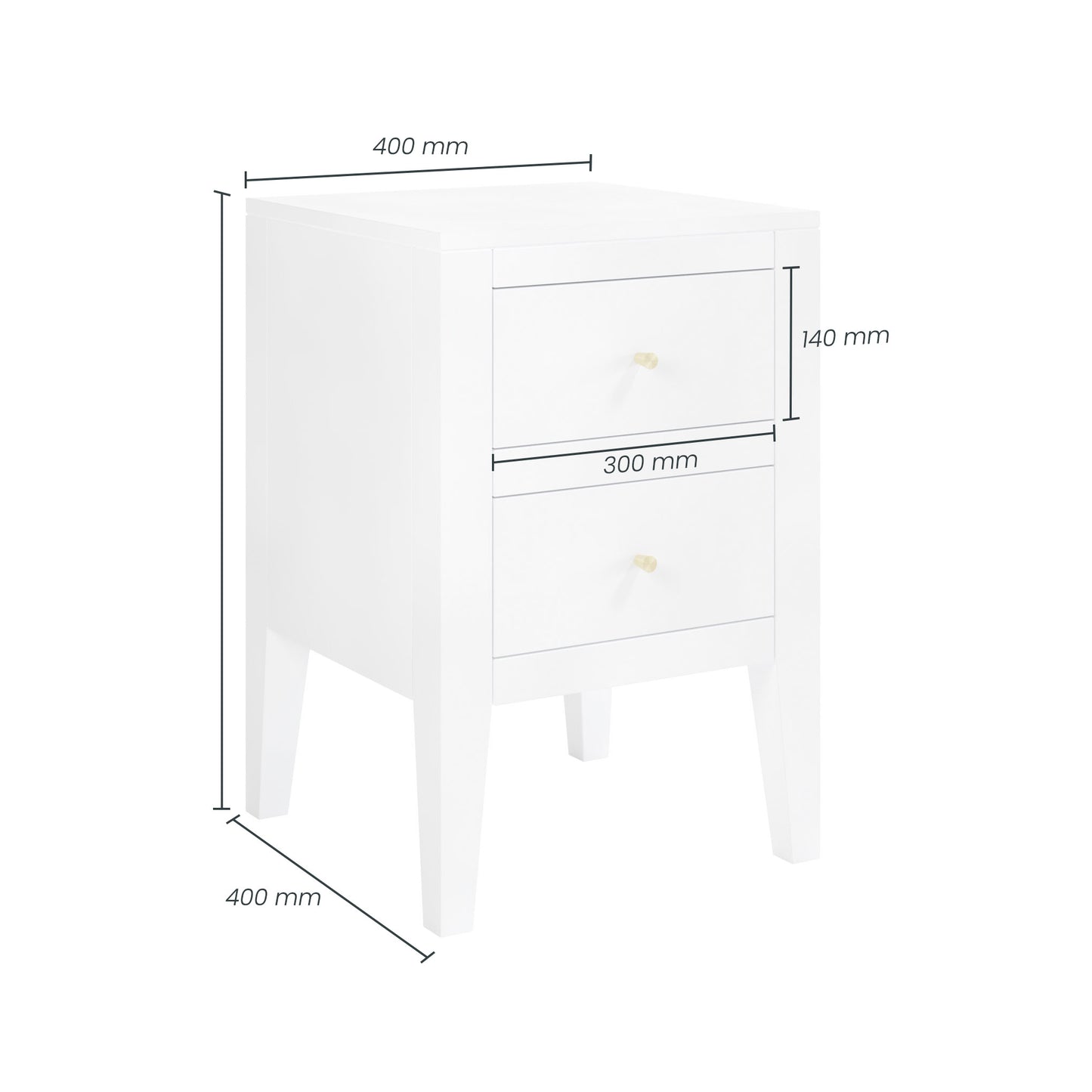 Alton Bedside | White