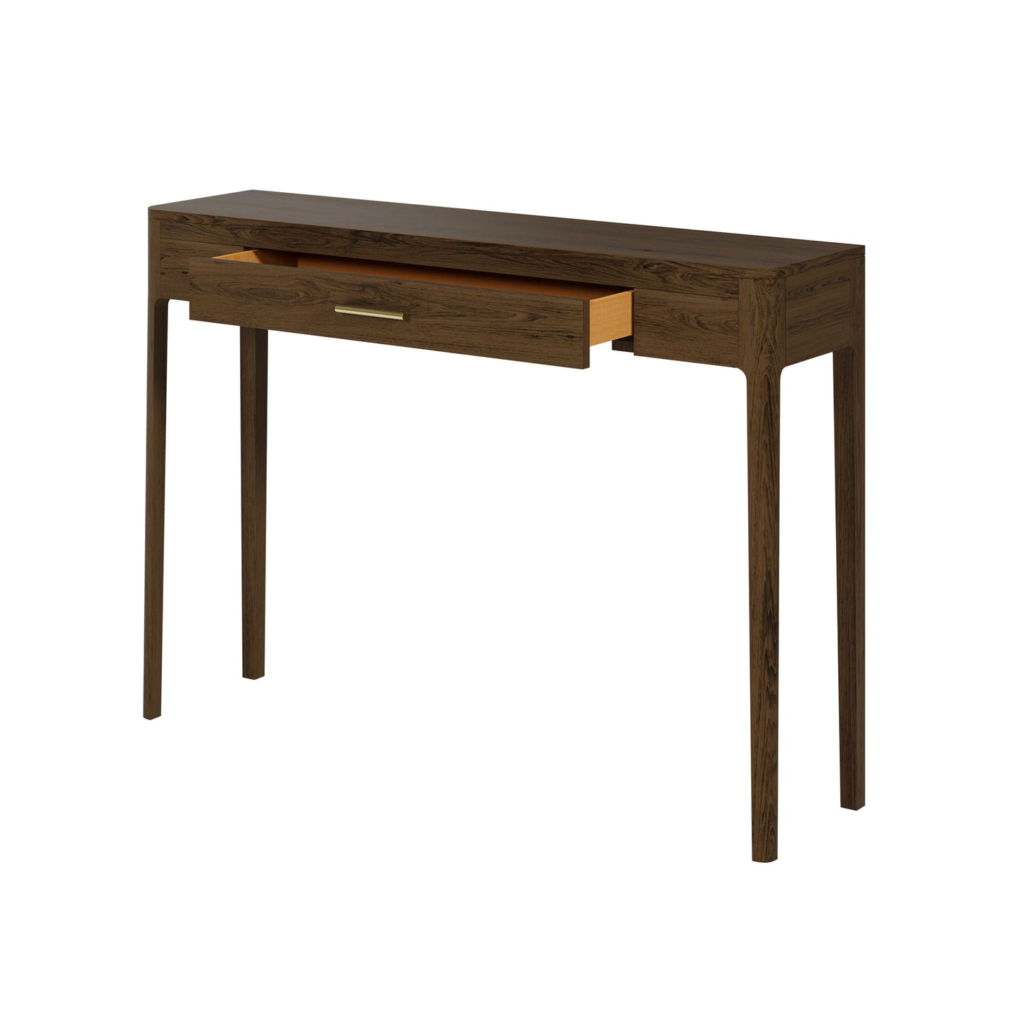 Abberley Console Brown Stained Solid Oak