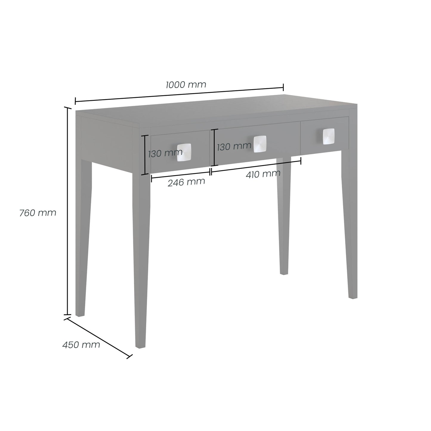 Tunworth Console Black Console Table