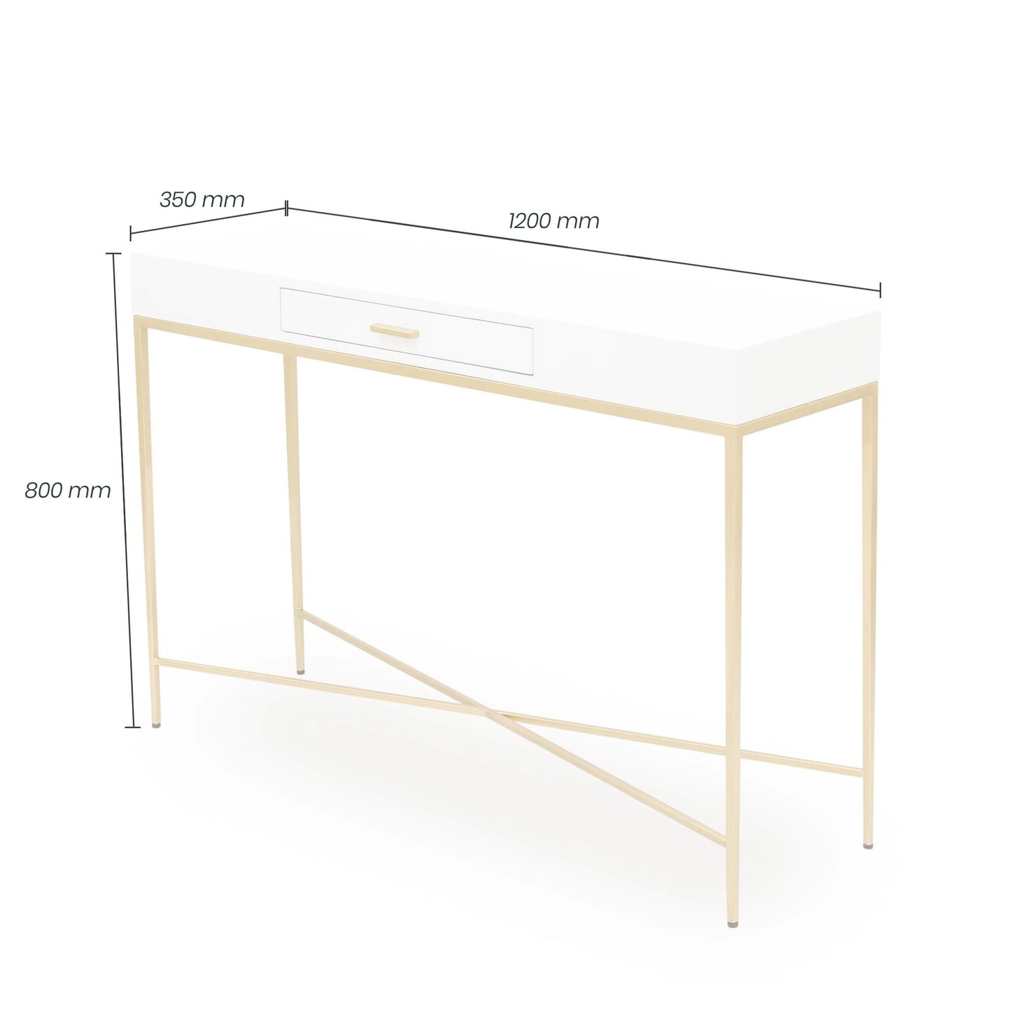 Berkeley Console Table White