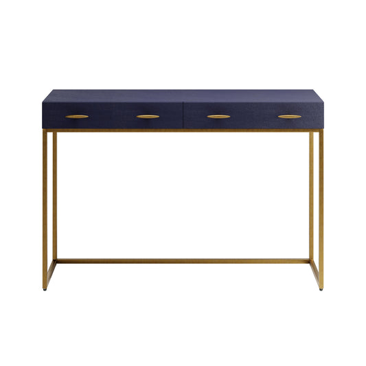 Willersley Navy Console Shagreen Console Table