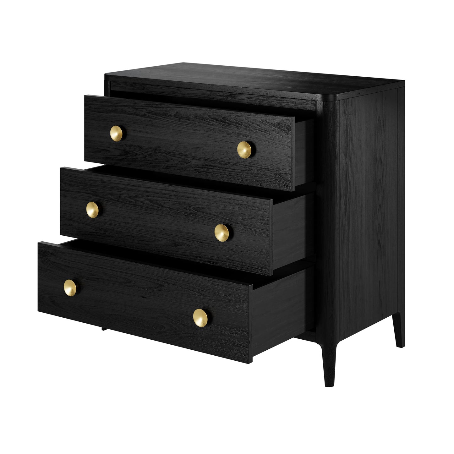 Abberley Chest of Drawers Black Stained Oak