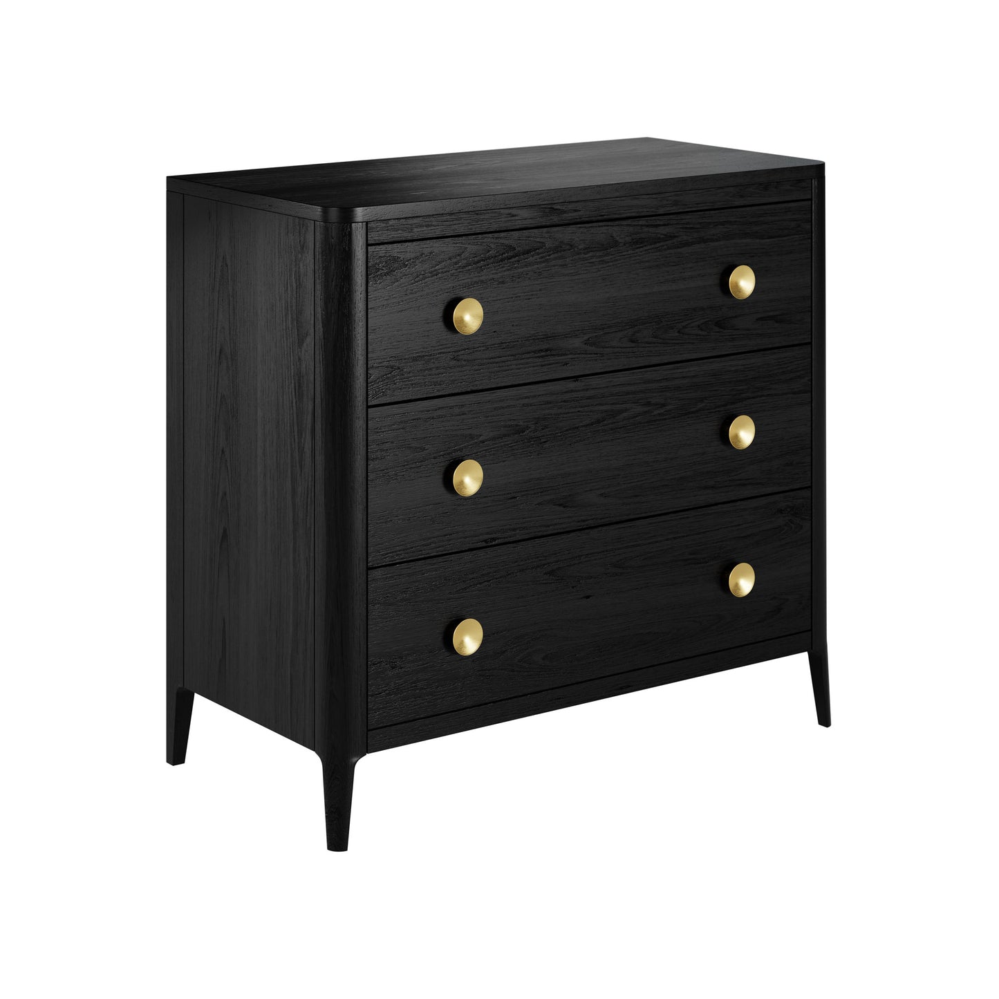 Abberley Chest of Drawers Black Stained Oak