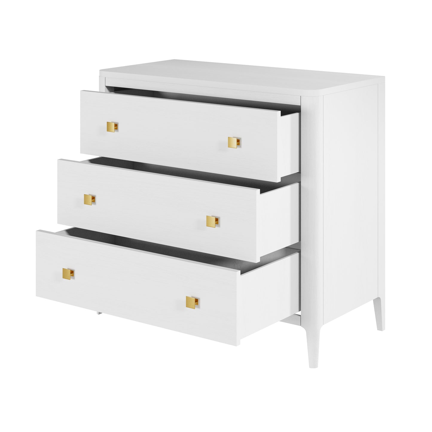 Abberley Chest of Drawers White Solid Oak