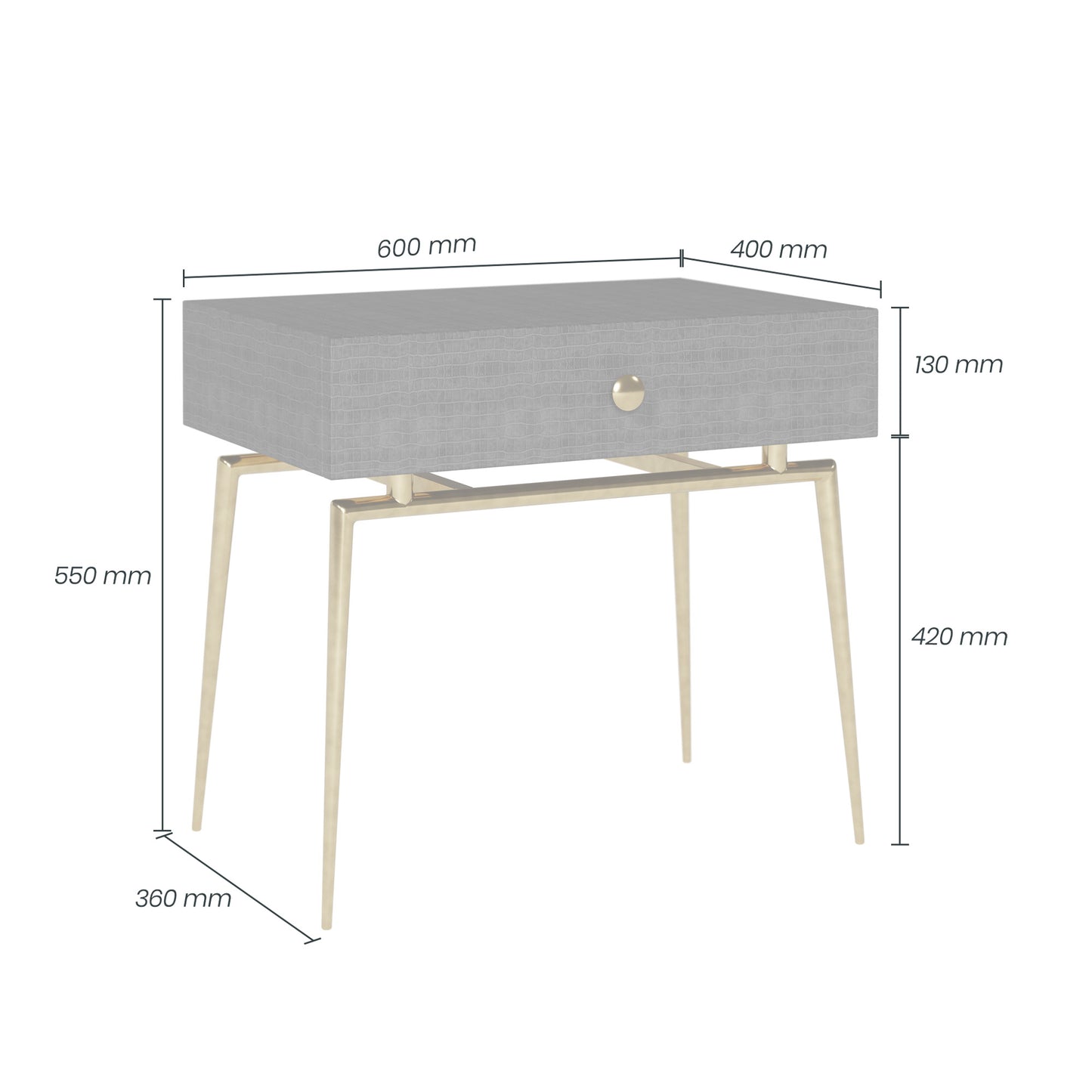 Greyshott Bedside Table