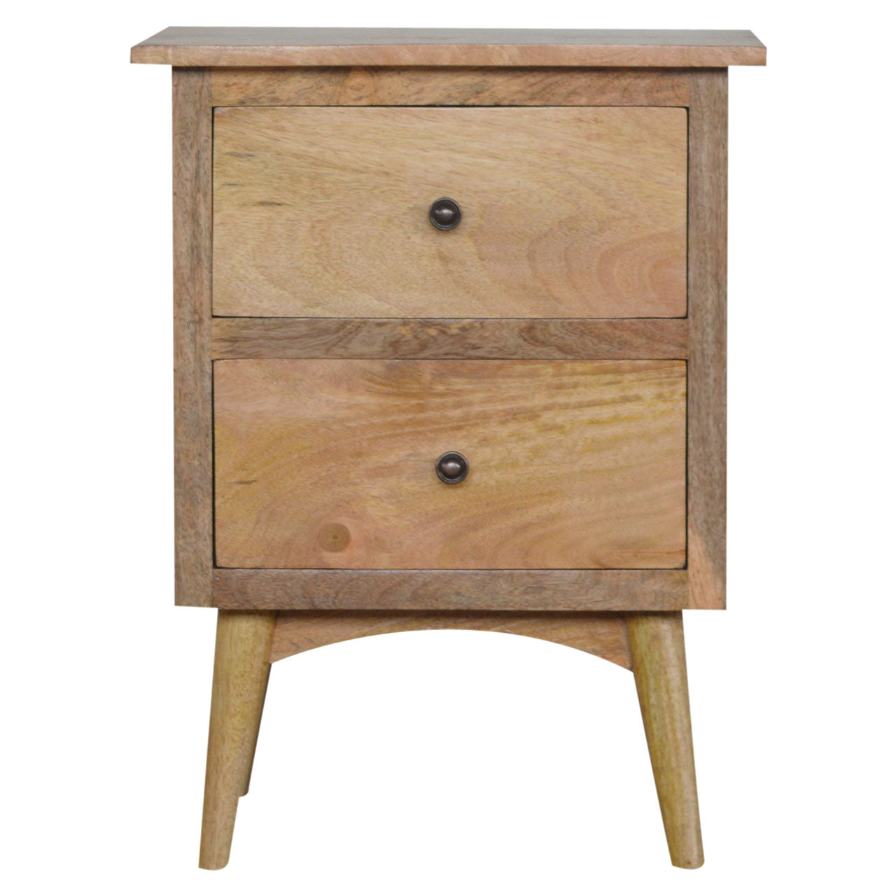 Nordic Style Bedside Table with 2 Drawers