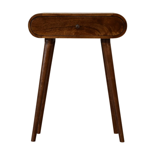 Mini Rounded Mini Chestnut Console Table