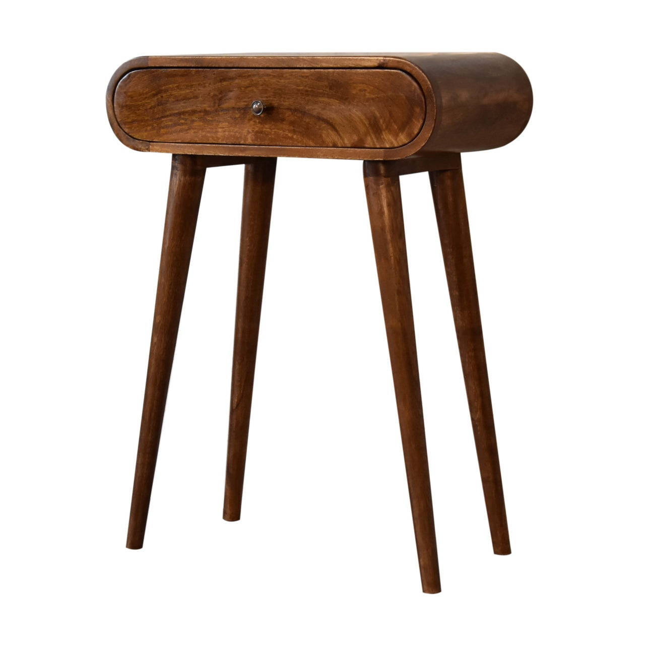 Mini Rounded Mini Chestnut Console Table