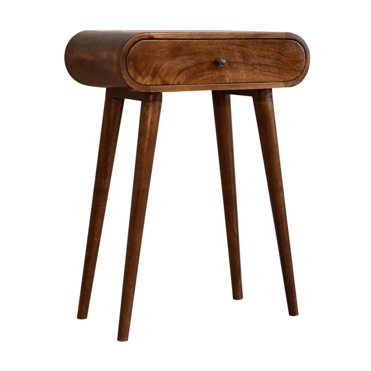 Mini Rounded Mini Chestnut Console Table