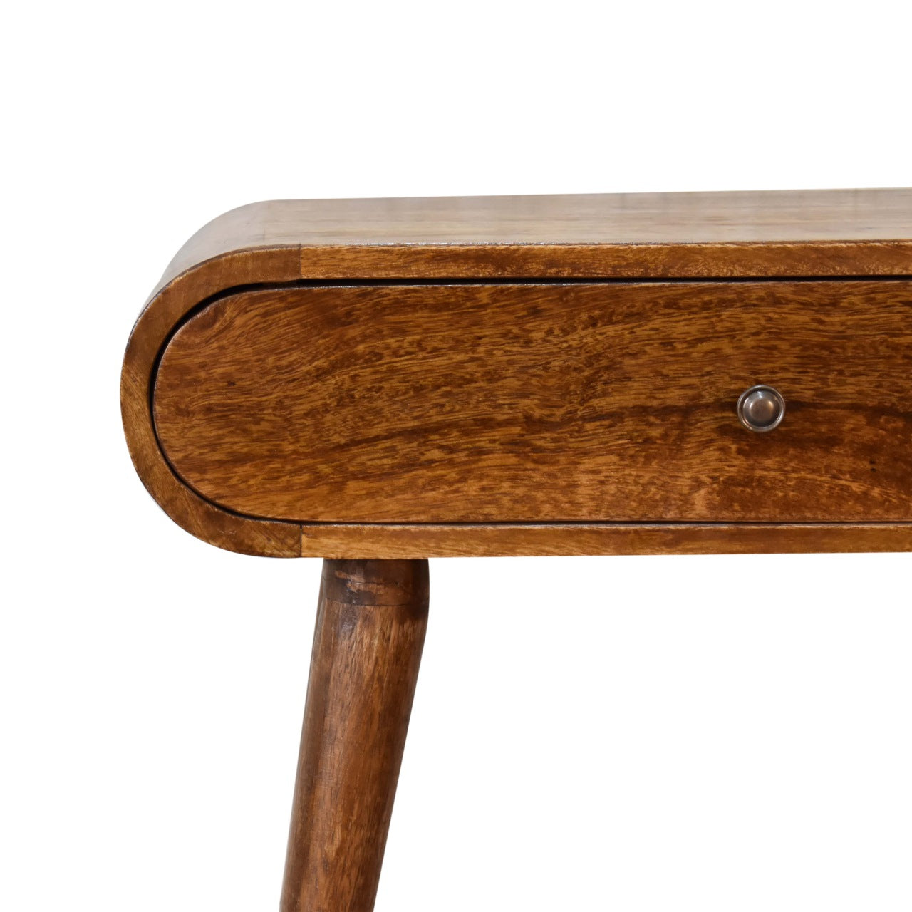 Mini Rounded Mini Chestnut Console Table