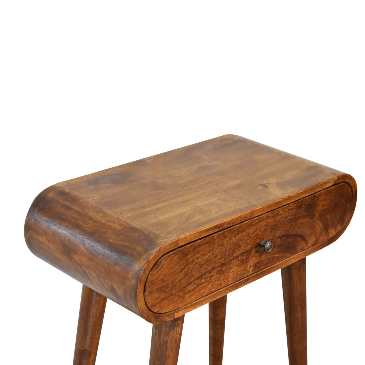 Mini Rounded Mini Chestnut Console Table