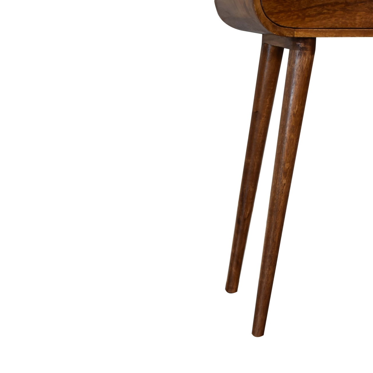 Mini Rounded Mini Chestnut Console Table