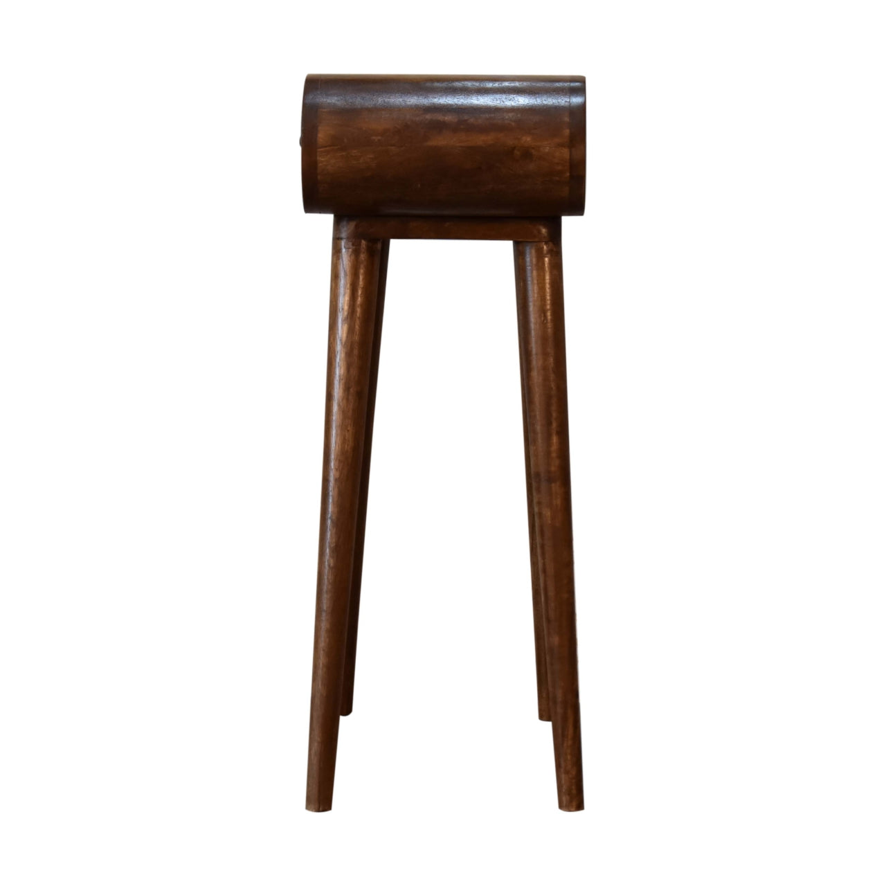 Mini Rounded Mini Chestnut Console Table