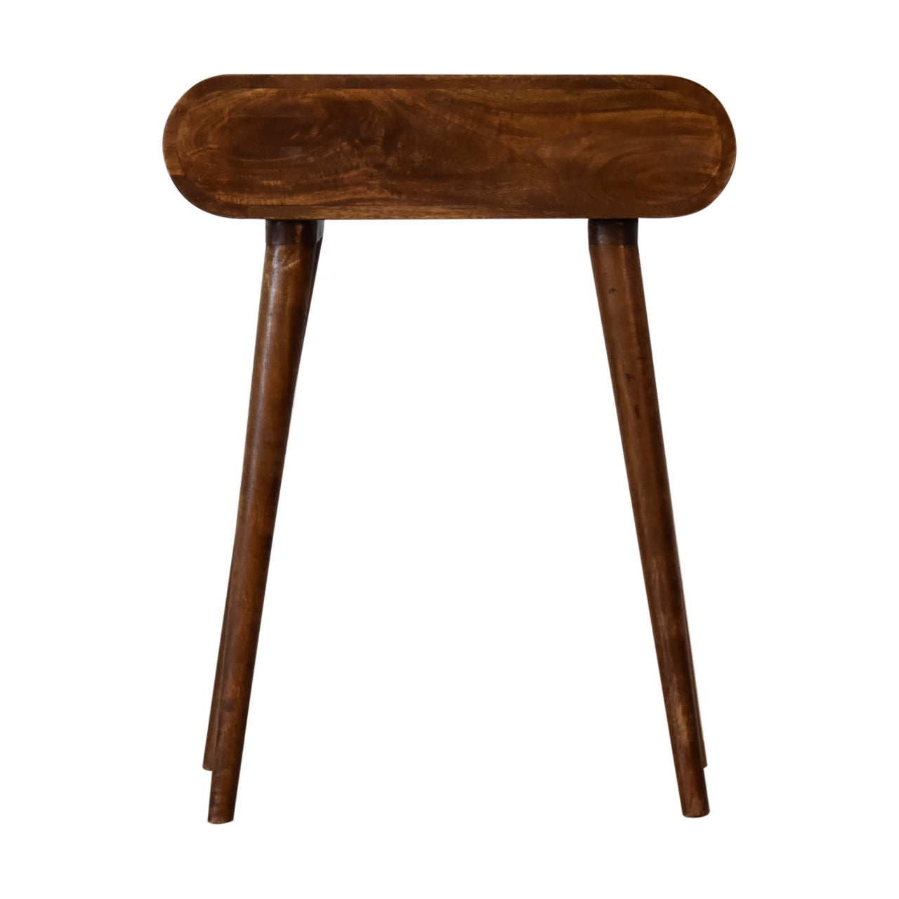 Mini Rounded Mini Chestnut Console Table