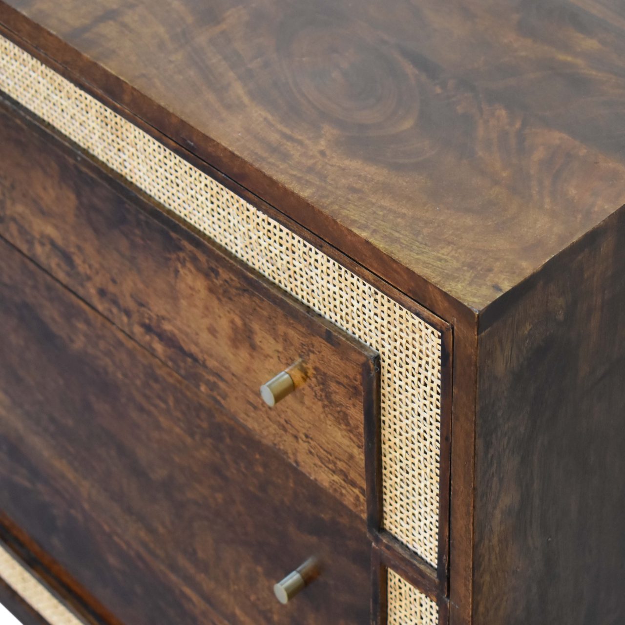 Chestnut Square Woven Chest