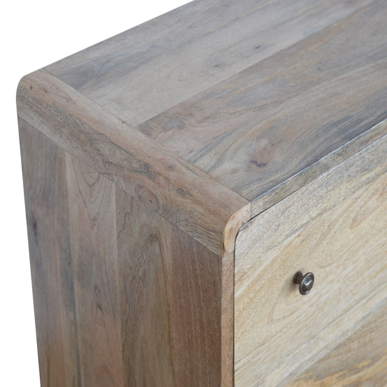 Curved Oak-ish Chest Drawers