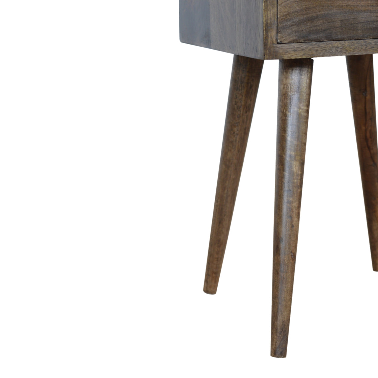 Petite Grey Washed Finish Bedside Table