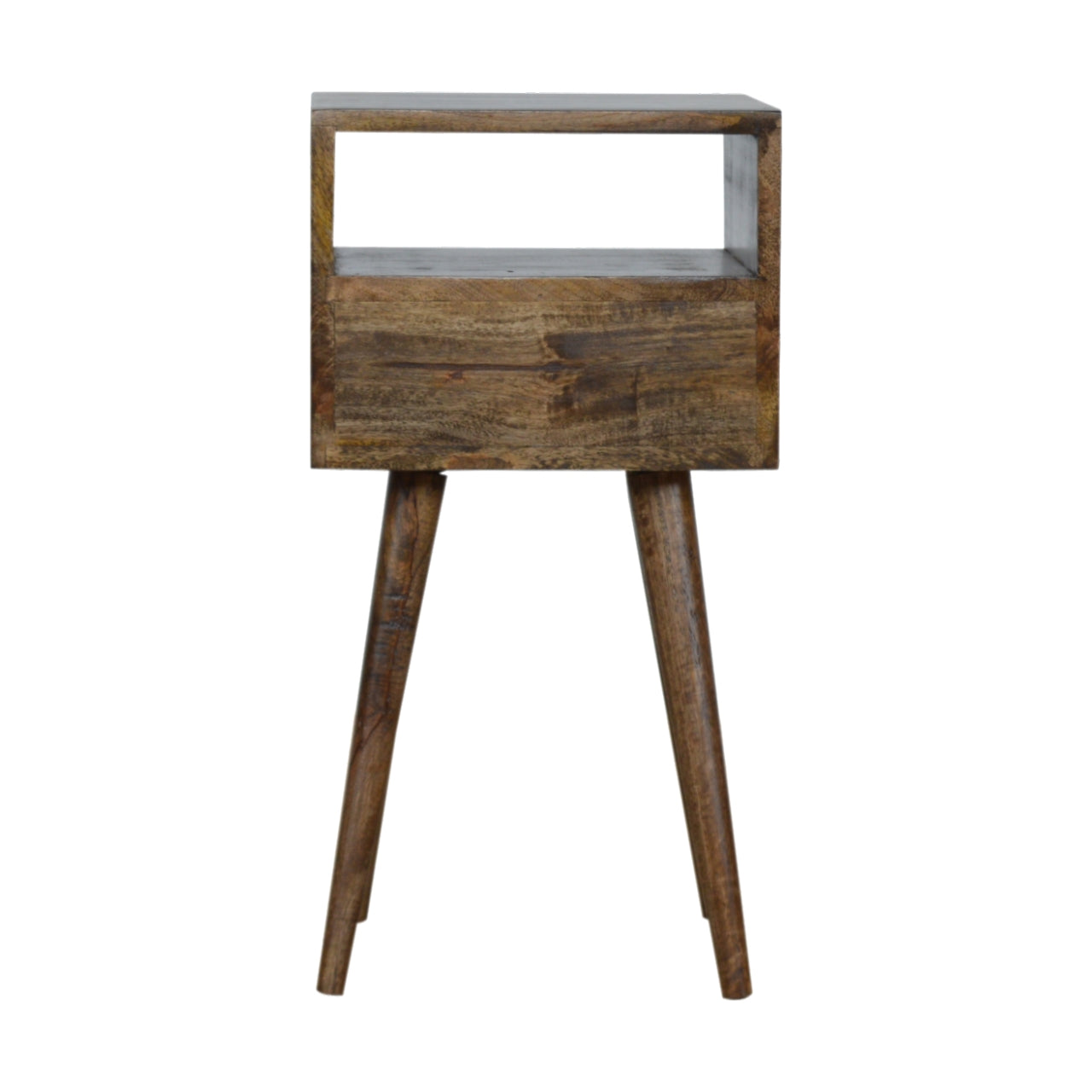 Petite Grey Washed Finish Bedside Table