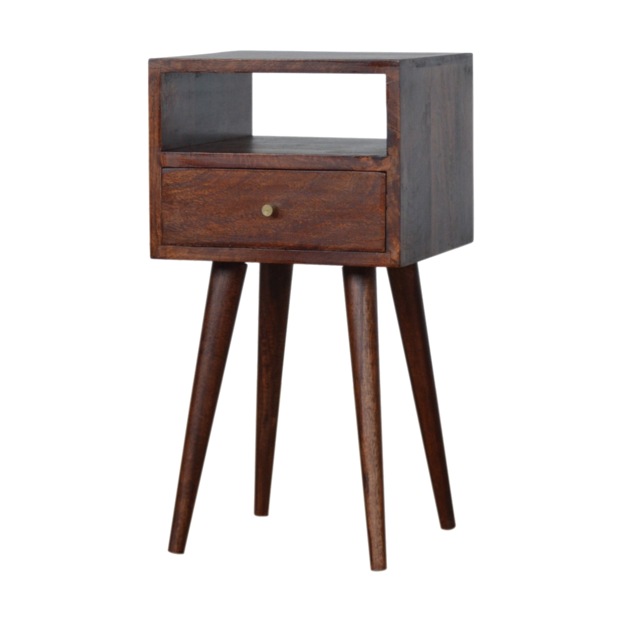 Petite Cherry Finish Bedside Table