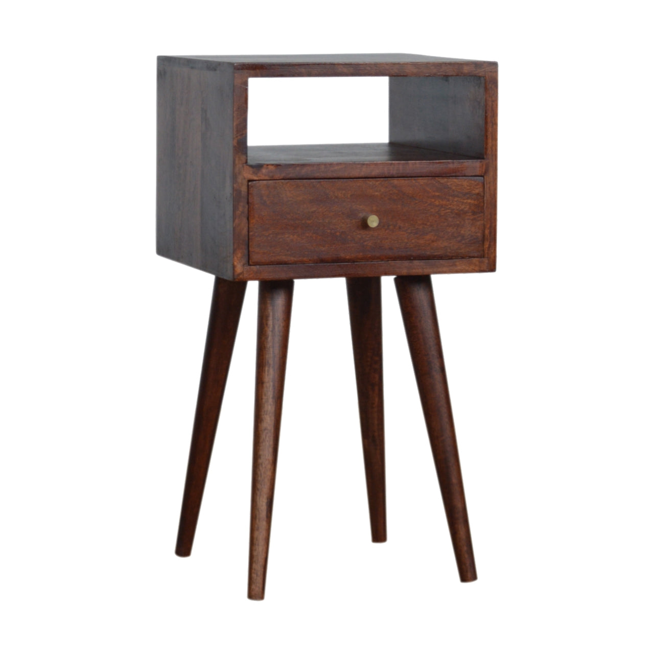 Petite Cherry Finish Bedside Table