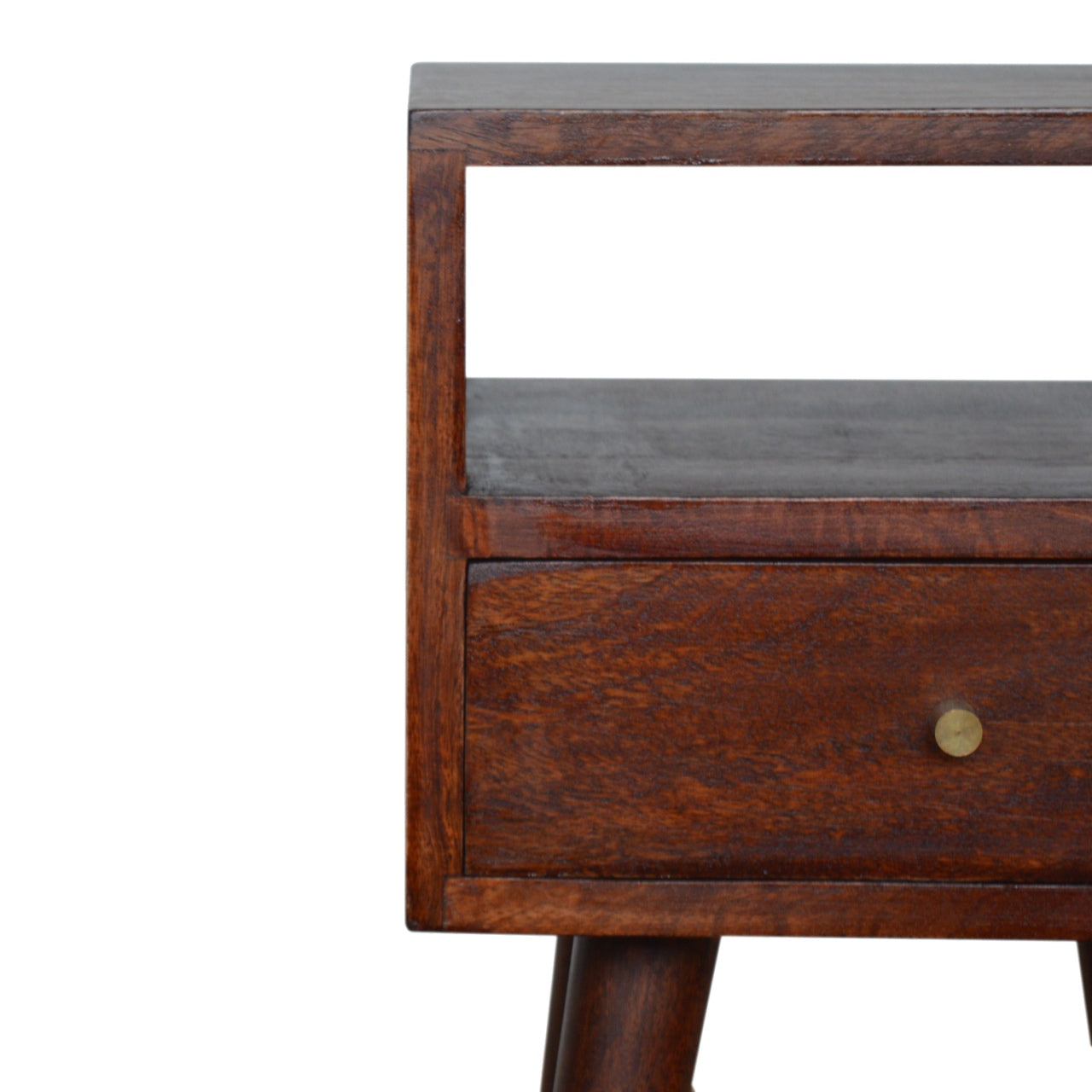 Petite Cherry Finish Bedside Table