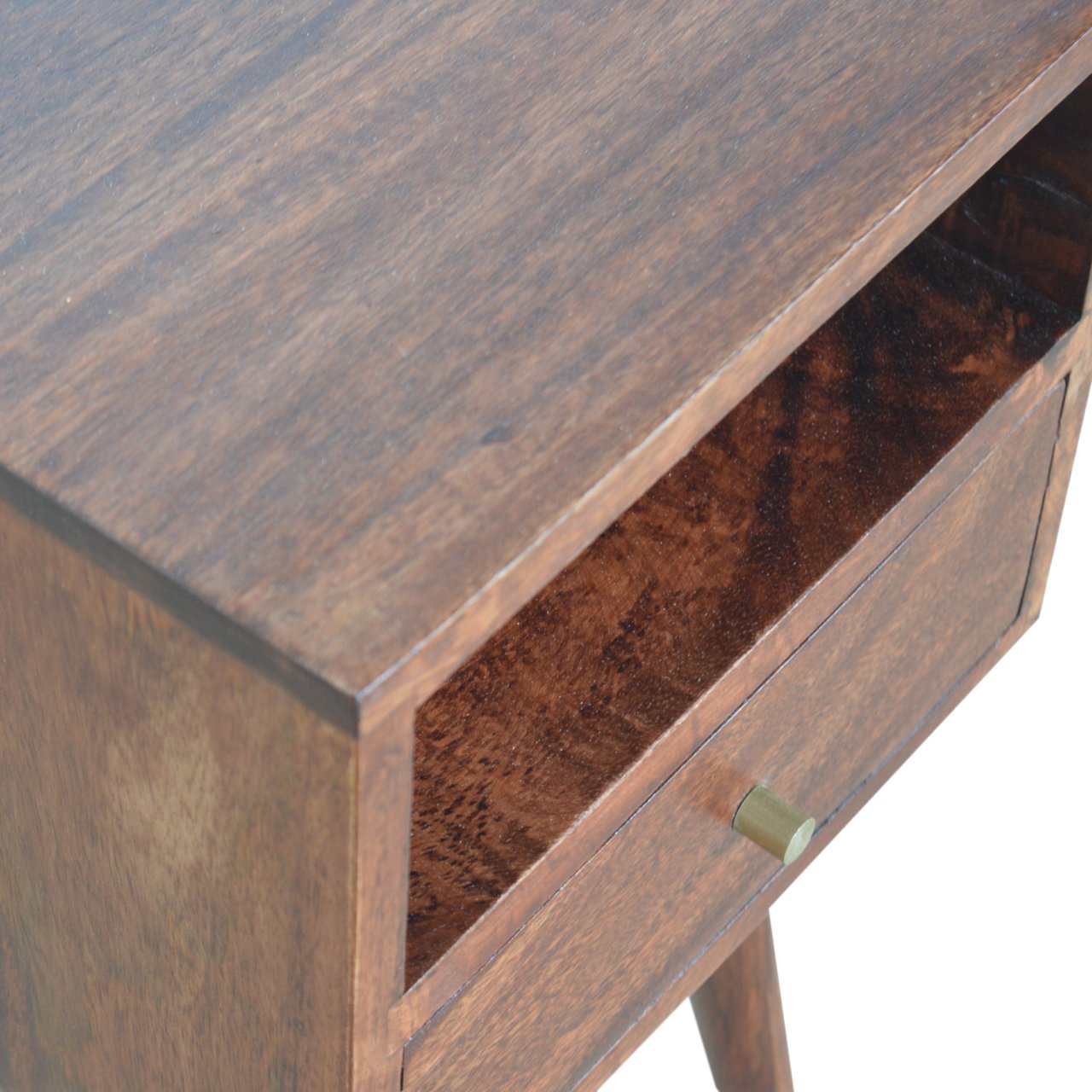 Petite Cherry Finish Bedside Table