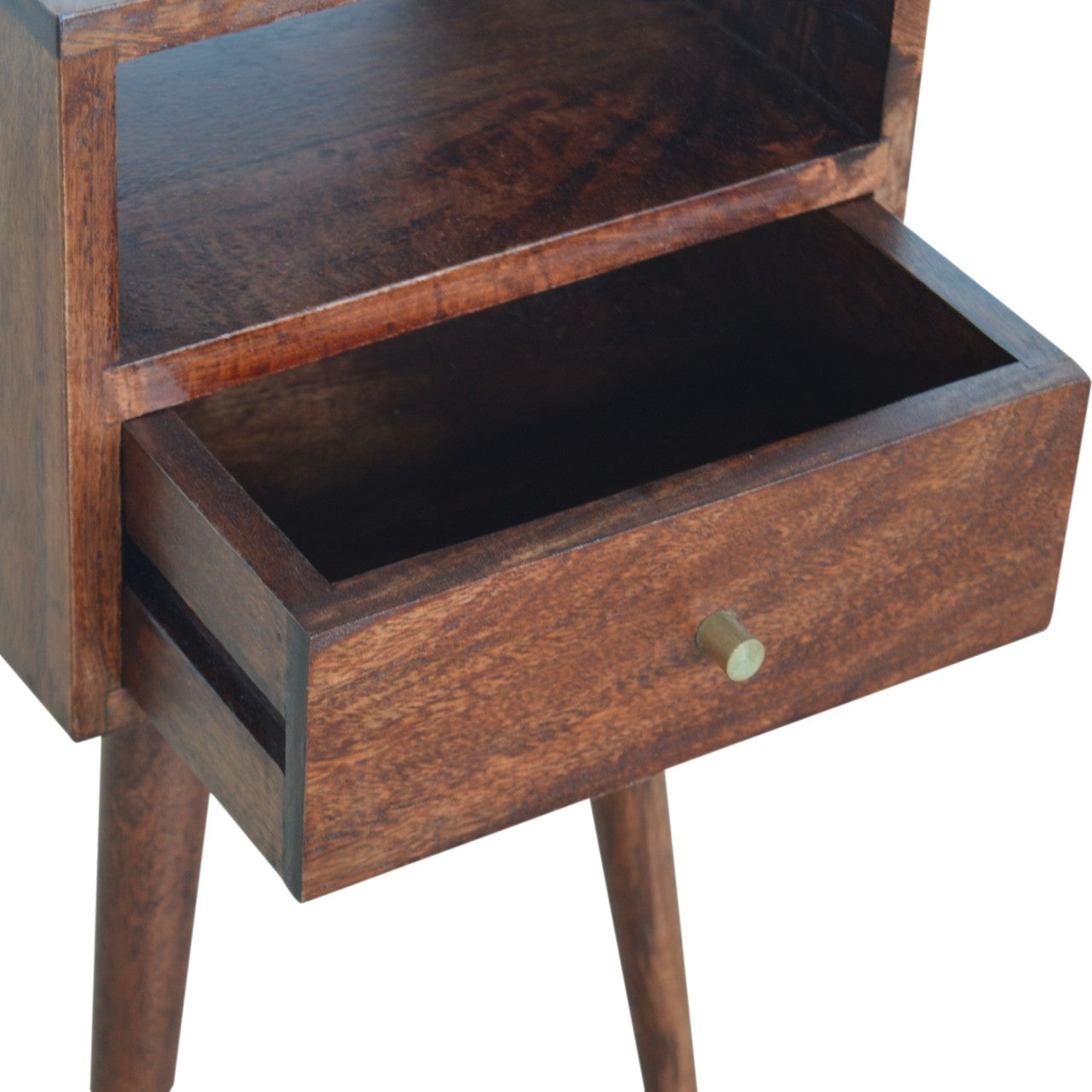 Petite Cherry Finish Bedside Table