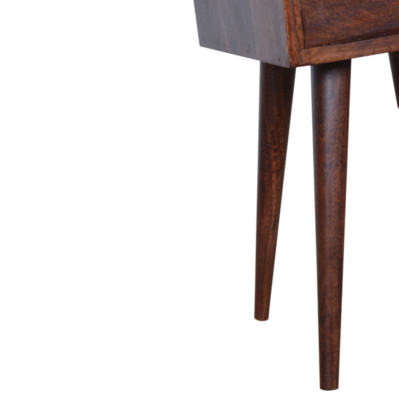 Petite Cherry Finish Bedside Table