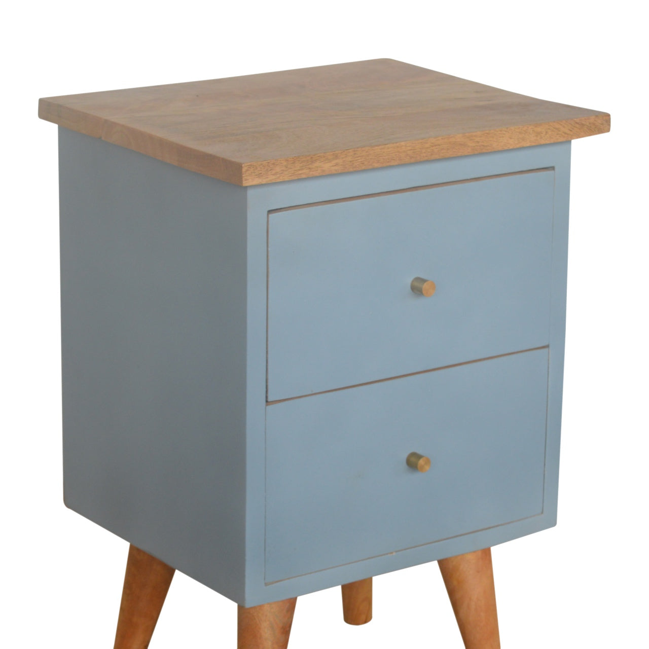 Blue Hand Painted Bedside Table