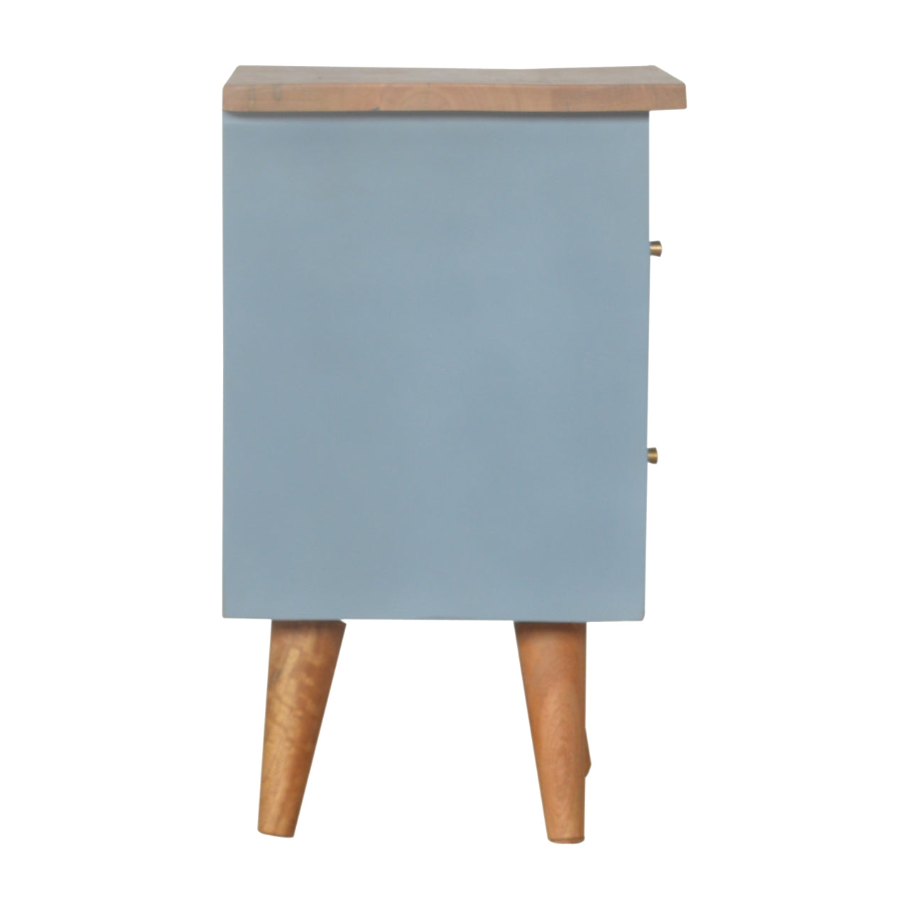 Blue Hand Painted Bedside Table